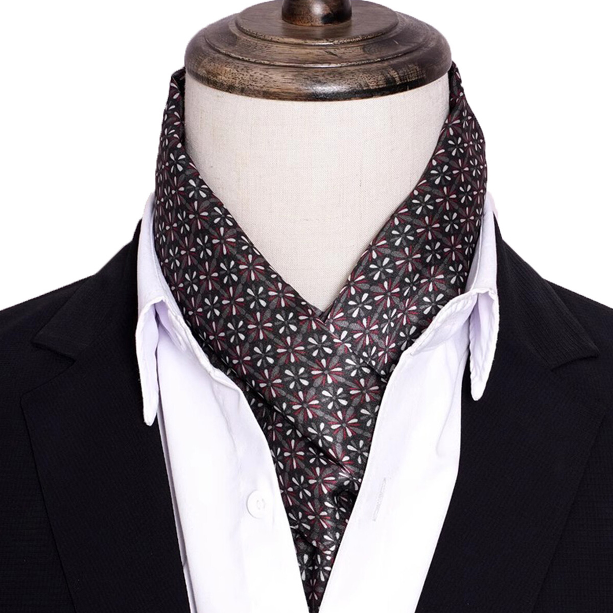Men'S Accessories Premium - Novo lenço de seda listrado masculino