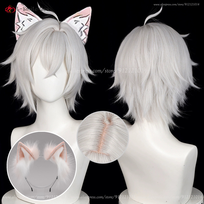 Men Accessories In Silver - Peruca de cosplay zzz Seth Lowell,
