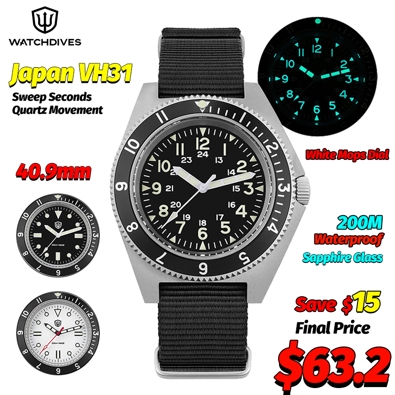 Men'S Accessories And Jewelry - Watchdives wd1972 relógio de quartzo safira