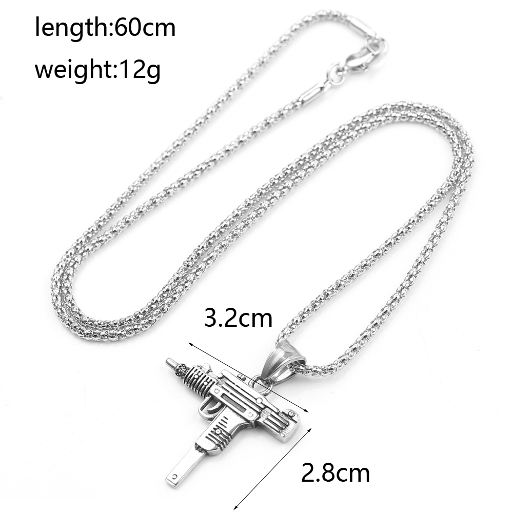 Colar Pingente de Arma de Fogo - Men'S Accessories Jewelry avaliação e preço
