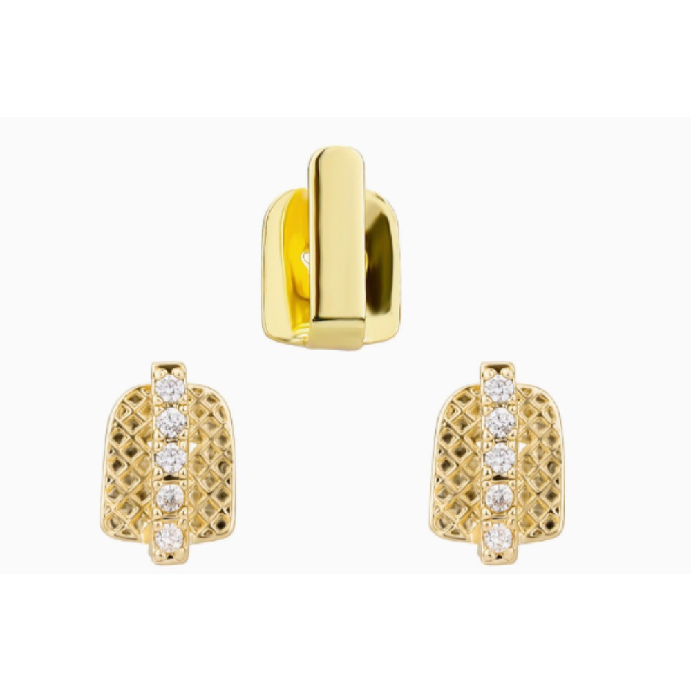 Grillz Dentário Banhado a Ouro - Men Accessories In Silver avaliação e preço