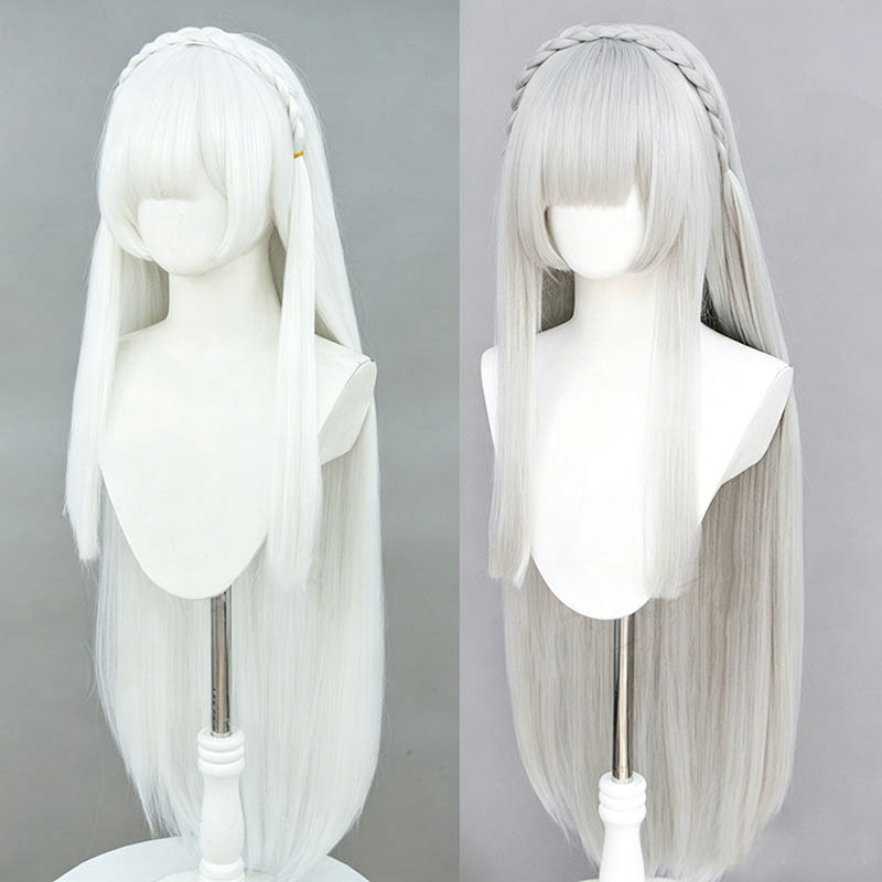 Peruca de cosplay anime re:zer - Men Accessories In Silver avaliação e preço