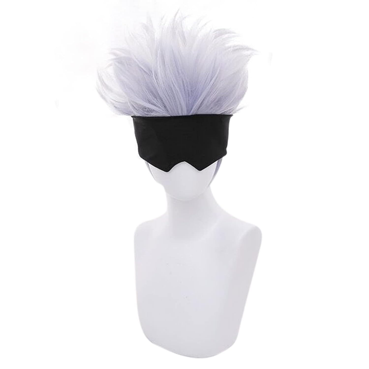 Peruca Cosplay Curta Ondulada, - Men Accessories In Silver avaliação e preço