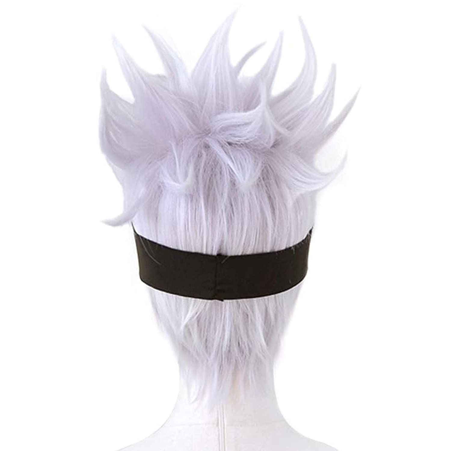 Peruca Cosplay Curta Ondulada, - Men Accessories In Silver avaliação e preço