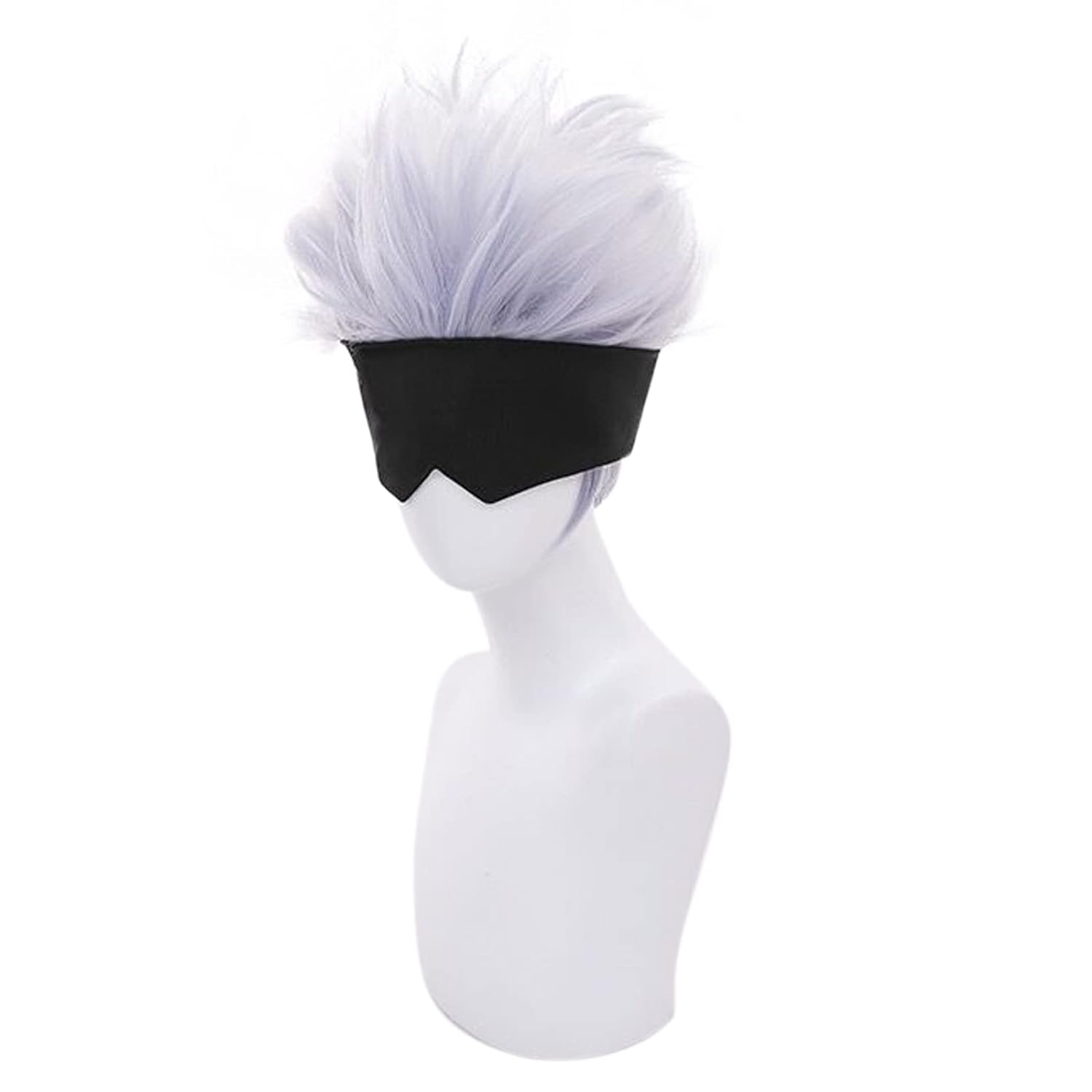 Peruca Cosplay Curta Ondulada, - Men Accessories In Silver avaliação e preço