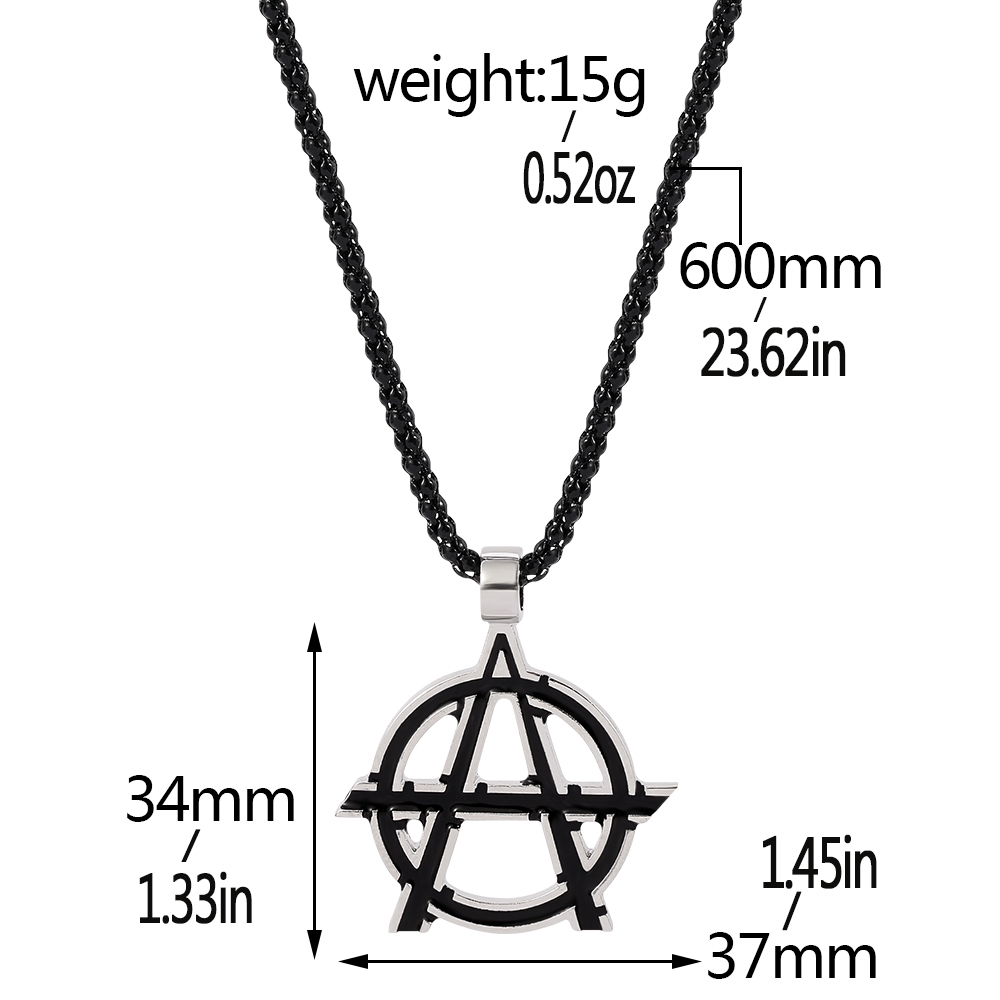 Colar com Símbolo do Letra A d - Men'S Accessories Jewelry avaliação e preço