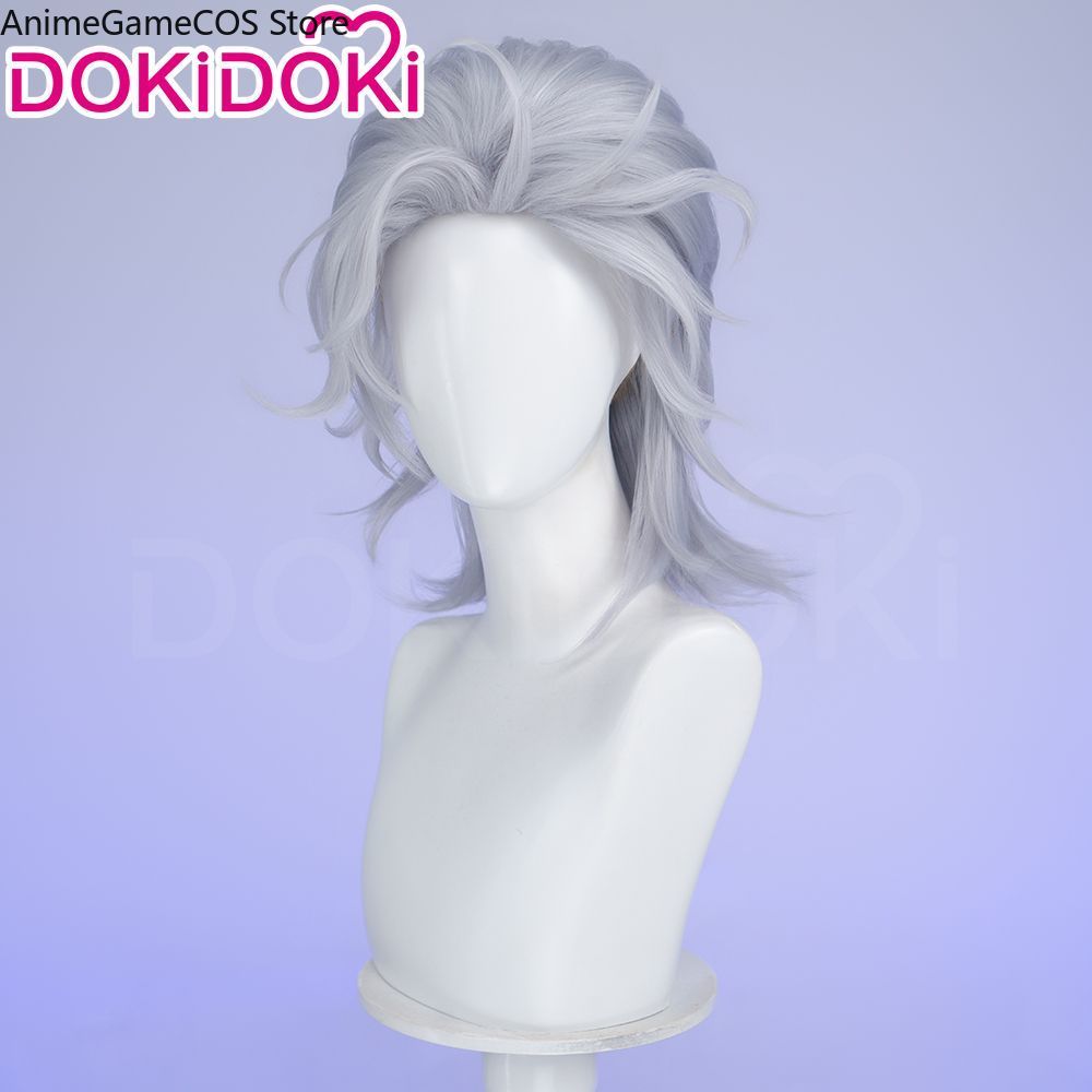 Peruca Cosplay Anime Record of - Men Accessories In Silver avaliação e preço
