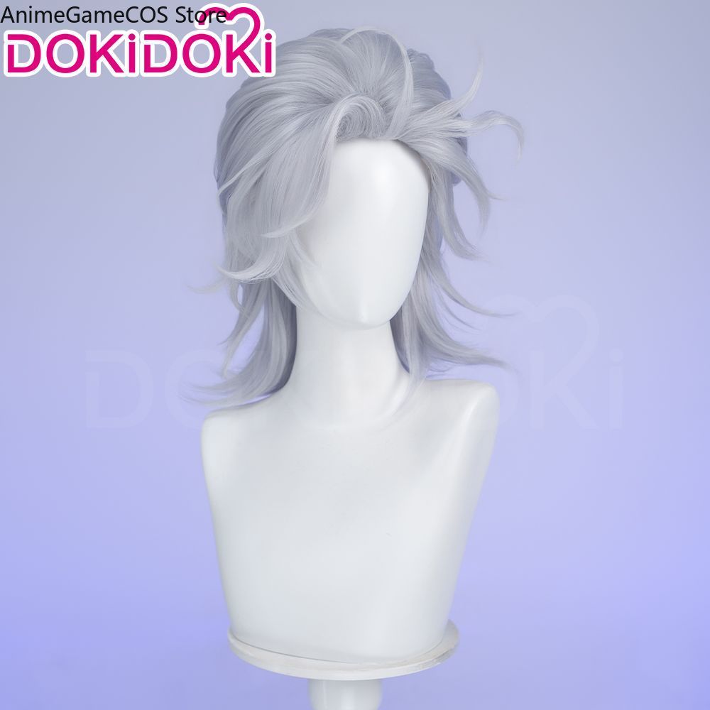 Peruca Cosplay Anime Record of - Men Accessories In Silver avaliação e preço