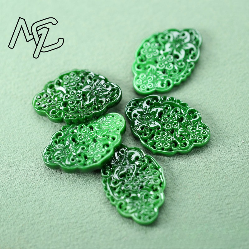 2 Peças DIY Esmeralda Verde Na - Men'S Accessories Jewelry avaliação e preço