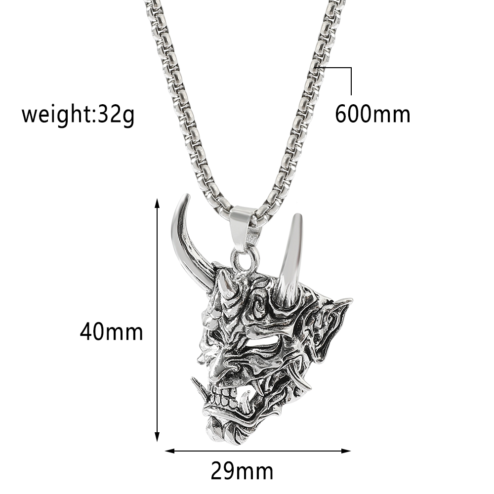 Colar com Pingente de Máscara  - Men Accessories In Silver avaliação e preço