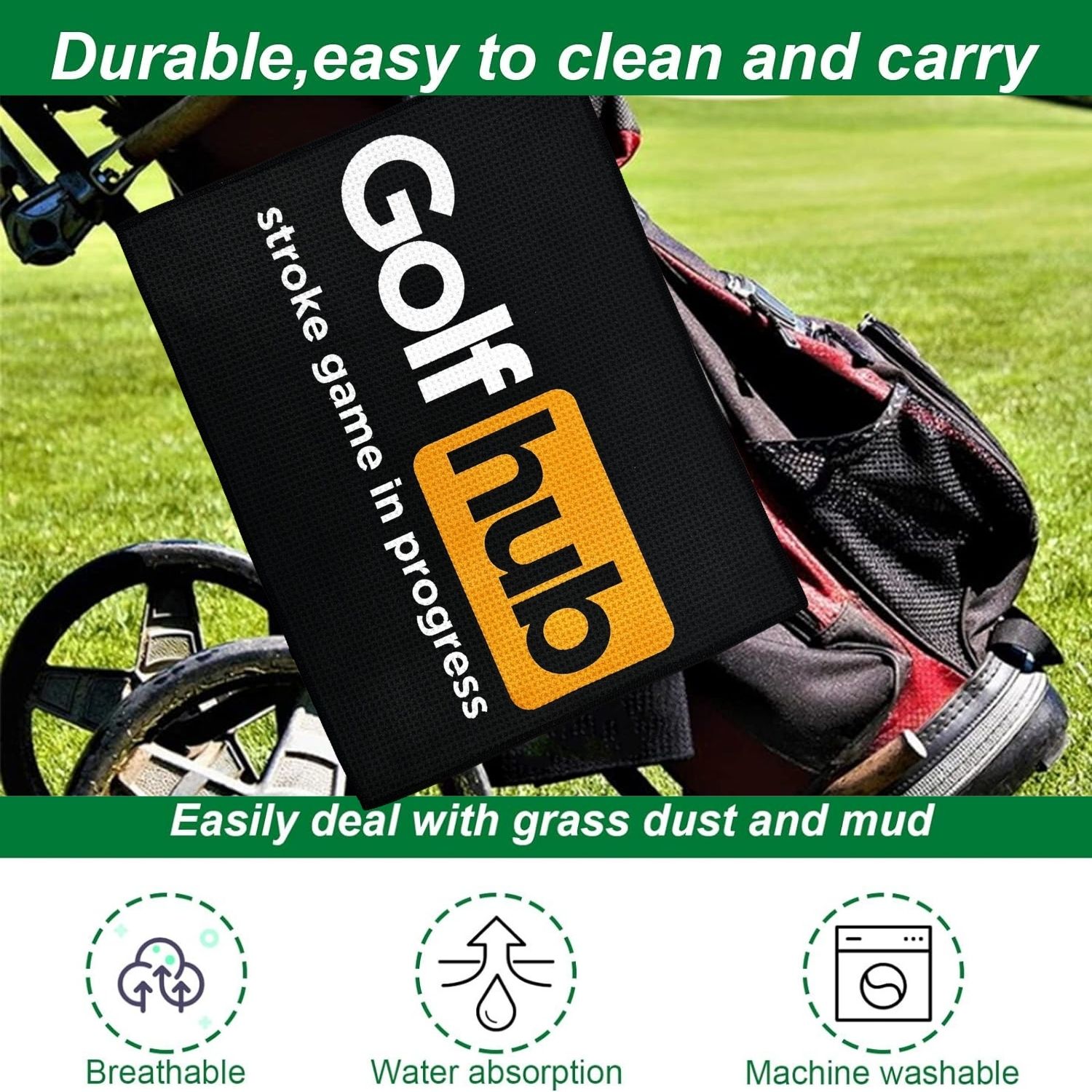 Toalha de golfe premium de mic - Men'S Accessories Premium avaliação e preço